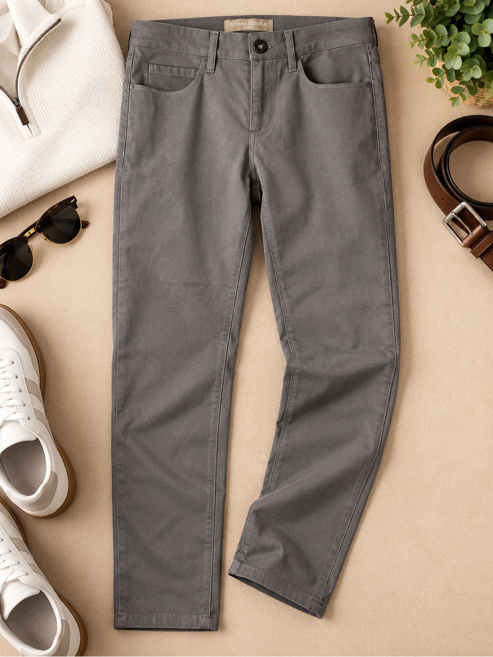Banana Republic Sloan Gray Legging Pants — Size 2 — NWT